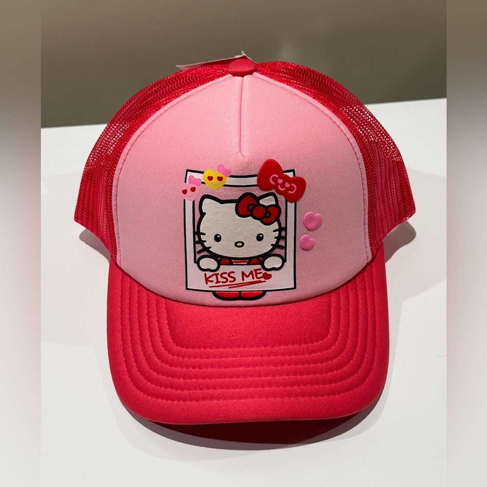 🌸NEW PINK KISS ME HELLO KITTY HAT 🧢 WITH TAGS. - Picture 6 of 15